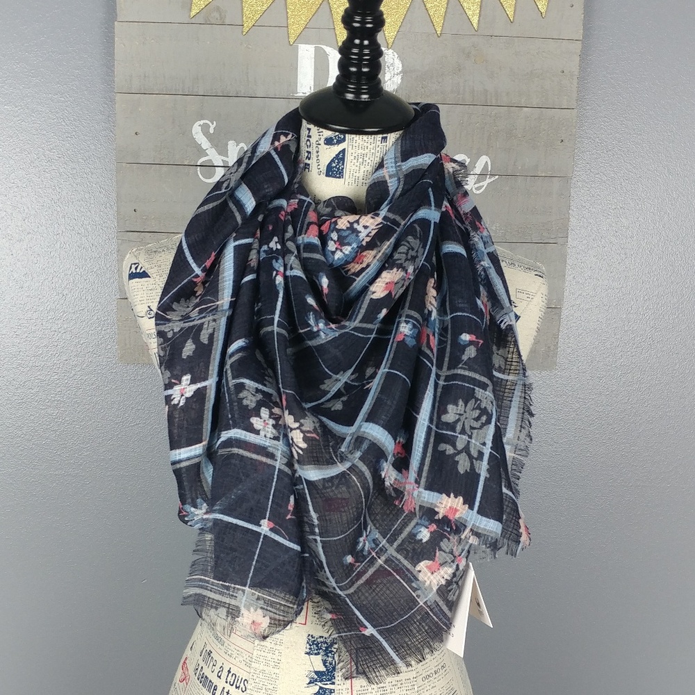 Scarf - blue plaid